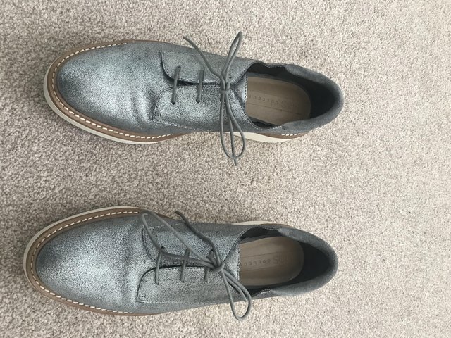 Image 2 of Silver UK Size 7 Brog Style Shoe.