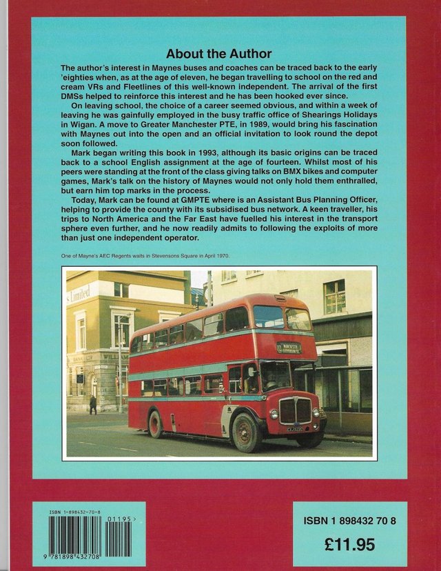 Image 2 of 75 YEARS OF MAYNE'S MANCHESTER BUSES - BOOK