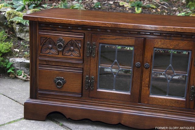 Image 46 of AN OLD CHARM LIGHT OAK TV DVD CABINET BASE STAND HI FI TABLE