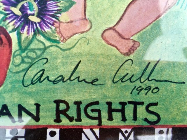 Image 6 of Human Rights Poster 1948” Signed.