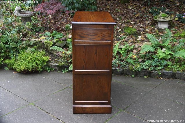 Image 5 of OLD CHARM LIGHT OAK TALL CHEST OF DRAWERS TV STAND SIDEBOARD
