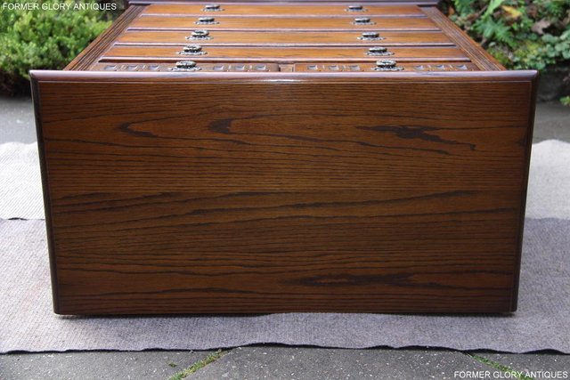 Image 27 of OLD CHARM LIGHT OAK TALL CHEST OF DRAWERS TV STAND SIDEBOARD