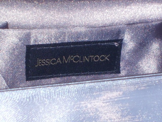Image 2 of JESSICA MCLINTOCK Grey Organza Bag/Clutch NEW