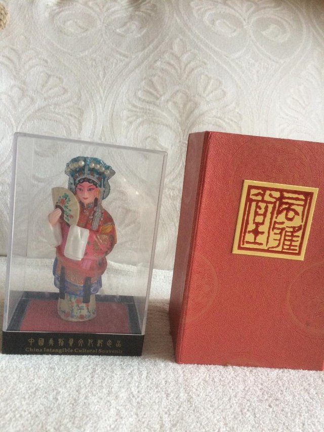 Preview of the first image of China Intangible Cultural Souvenir Doll Figure in case.