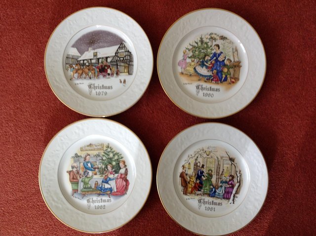 Preview of the first image of Royal Worcester Set of 4 Christmas Plates.