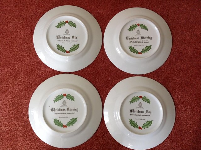 Image 2 of Royal Worcester Set of 4 Christmas Plates