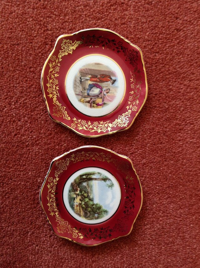 Preview of the first image of Pair of 2 small Sandland Ware dishes.