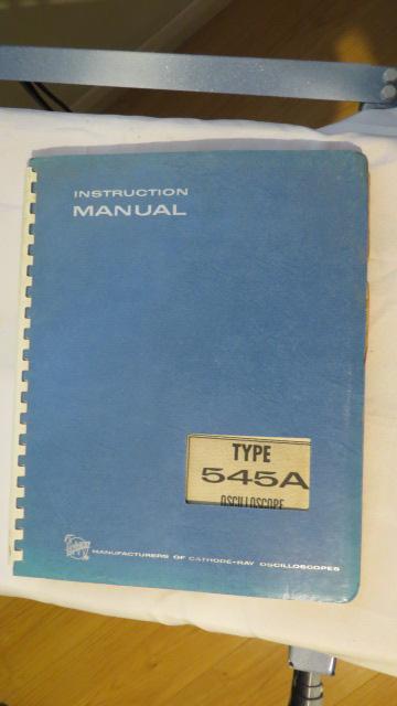 Preview of the first image of TEKTRONIX 545A MANUAL.