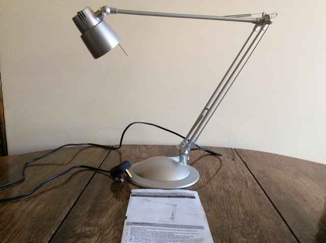 Preview of the first image of Silver GU10 Desk Lamp.
