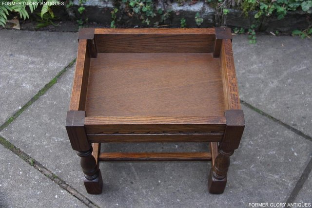 Image 13 of OLD CHARM LIGHT OAK DRESSING TABLE VANITY MIRROR STOOL STAND