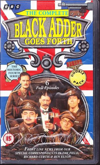 Preview of the first image of 3 sets of VHS tapes of Blackadder Series 1,3,4.