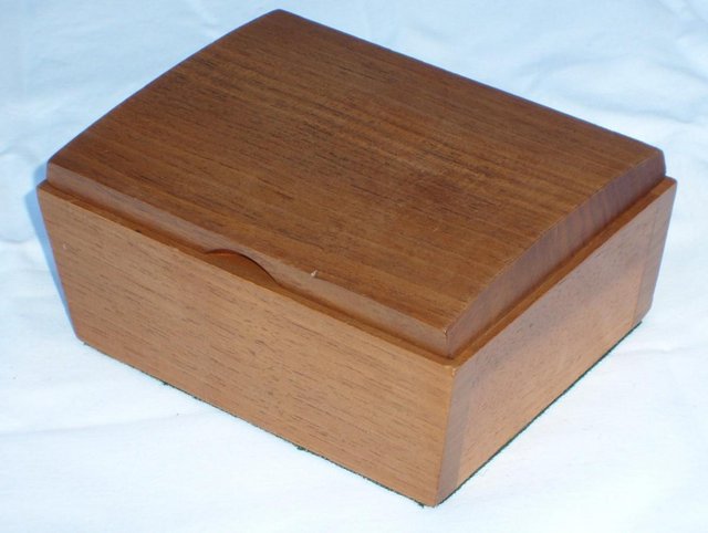Preview of the first image of Vintage Mid Century Wood Box.