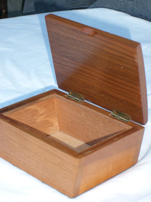 Image 3 of Vintage Mid Century Wood Box