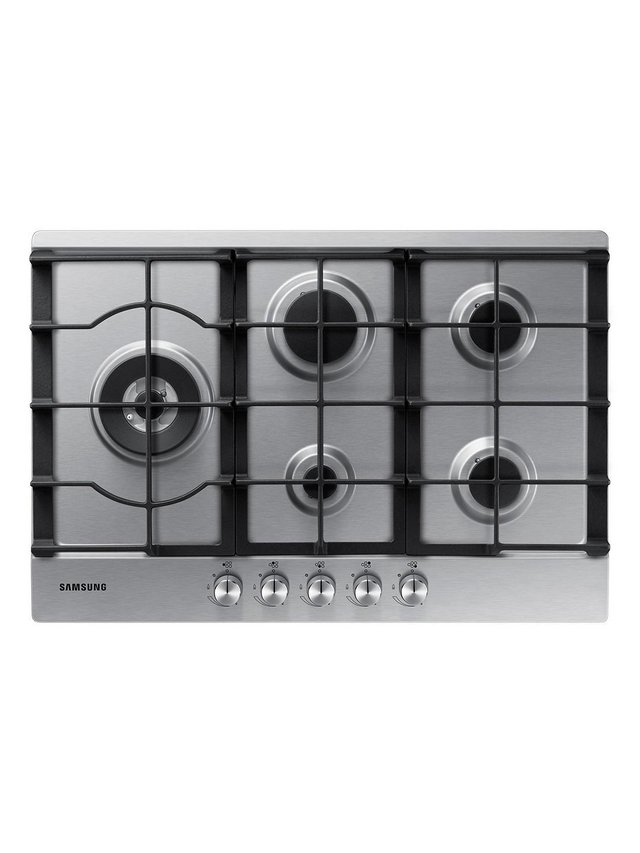 Preview of the first image of SAMSUNG 75CM 5 BURNER GAS HOB-S/S-CAST IRON SUPPORTS-WOW-FAB.