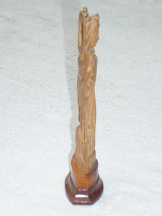 Image 5 of Carved Wood Statue of Lakshmi - 15cm