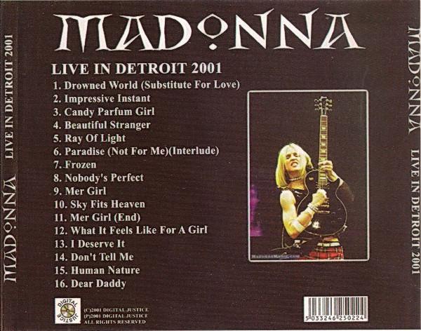 Image 2 of Madonna – Live In Detroit 2001 (Incl UK P&P)