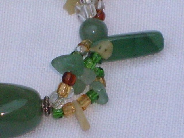 Image 4 of Semi Precious Stone & Glass Bead Bracelet NEW!