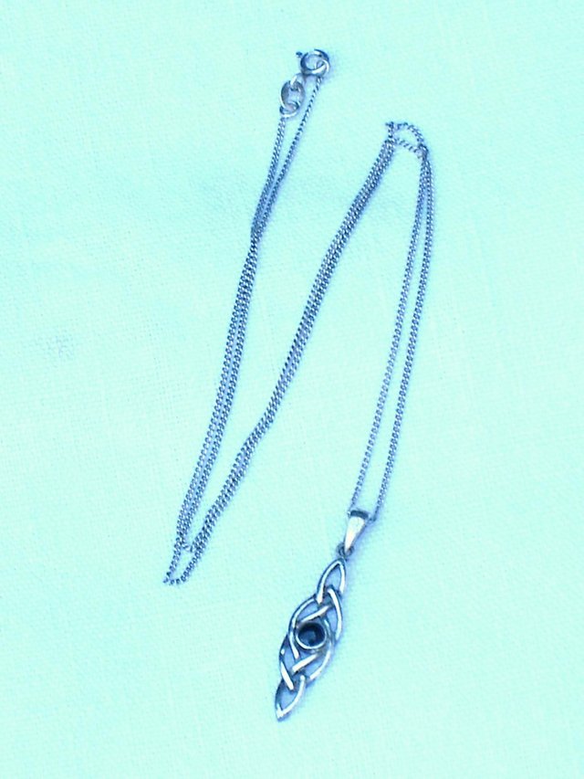 Image 4 of 925 Sterling Silver Celtic Knot Necklace