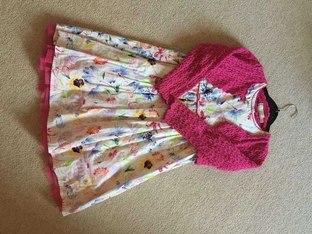Image 2 of Dress with cardigan (Mini B aged 5-6)