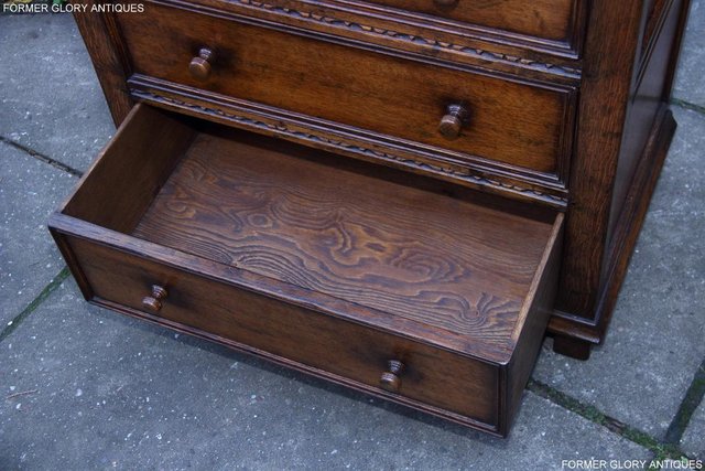 Image 10 of TITCHMARSH AND GOODWIN OAK CHEST OF DRAWERS STAND SIDEBOARD