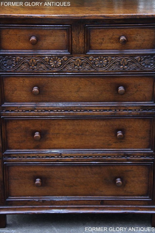 Image 31 of TITCHMARSH AND GOODWIN OAK CHEST OF DRAWERS STAND SIDEBOARD