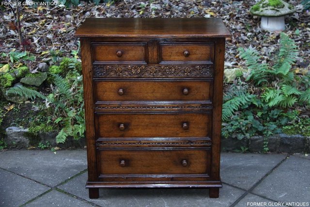 Image 45 of TITCHMARSH AND GOODWIN OAK CHEST OF DRAWERS STAND SIDEBOARD