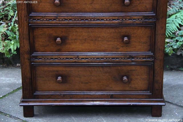 Image 58 of TITCHMARSH AND GOODWIN OAK CHEST OF DRAWERS STAND SIDEBOARD