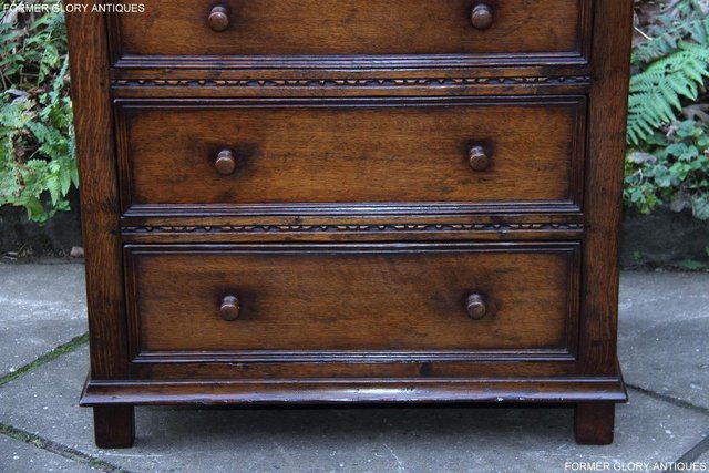 Image 82 of TITCHMARSH AND GOODWIN OAK CHEST OF DRAWERS STAND SIDEBOARD
