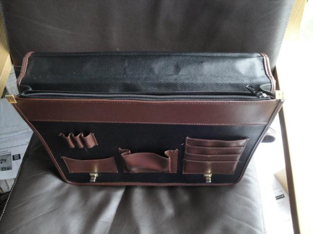Preview of the first image of Carlton Black & Brown Briefcase (Ref L1344).