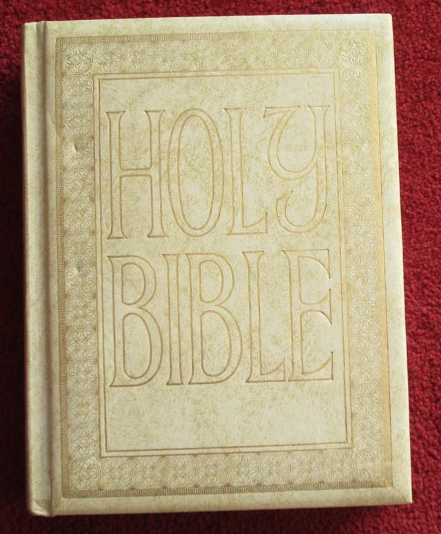 Preview of the first image of Large - HOLY BIBLE - 11.5" x 9" - 3" Thick.