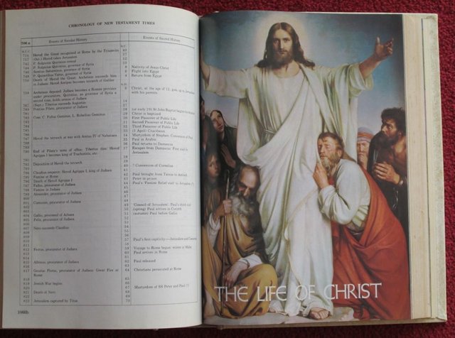 Image 3 of Large - HOLY BIBLE - 11.5" x 9" - 3" Thick