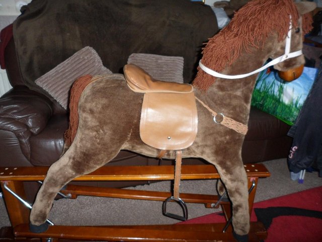Preview of the first image of VINTAGE GLIDER ROCKING HORSE.