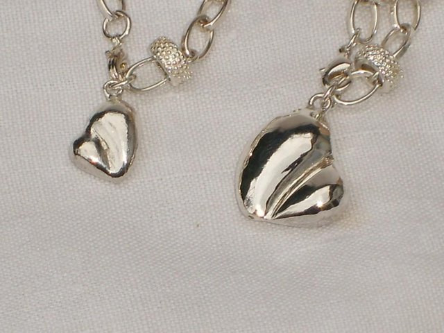 Image 5 of 925 Sterling Silver Rolo Necklace & Bracelet Set NEW!