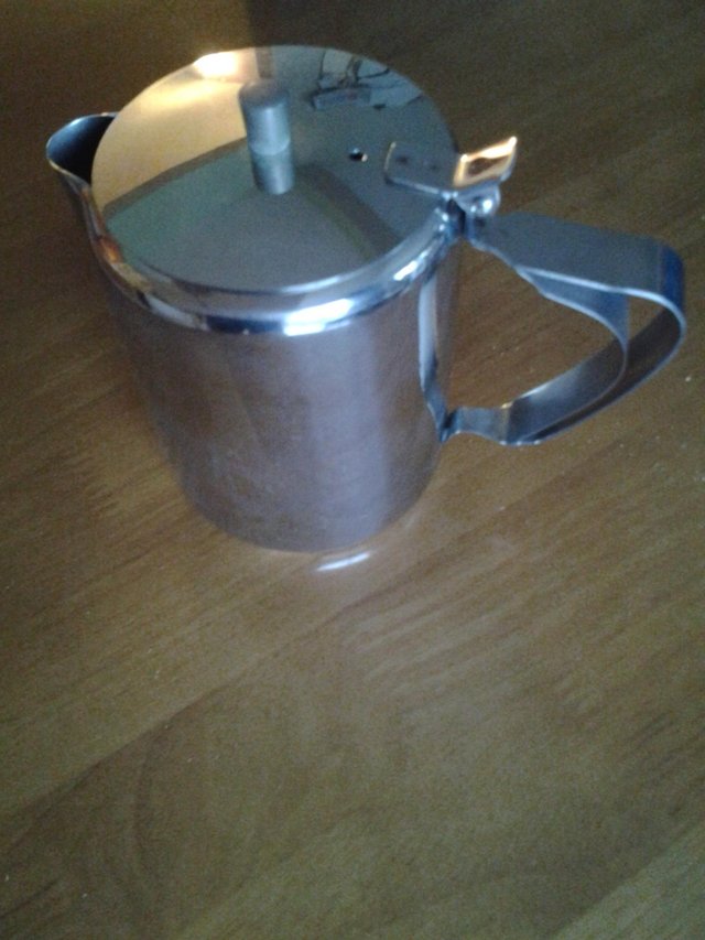 Preview of the first image of Stainless steel tea set (1970s?).
