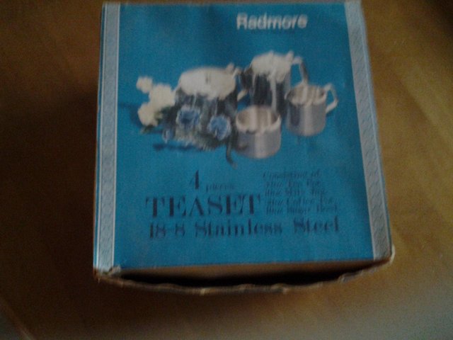 Image 3 of Stainless steel tea set (1970s?)