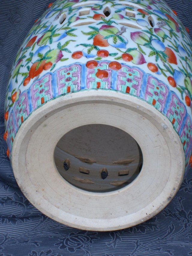 Image 8 of Oriental Ceramic Indoor/Outdoor Barrel Stool