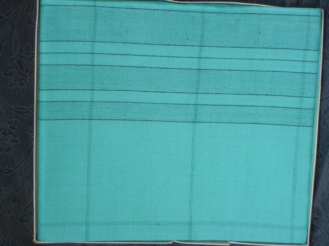 Image 4 of Turquoise Linen Table Cloth – NEW!