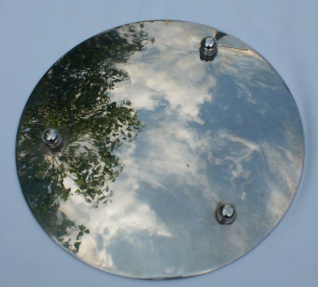Image 5 of Small Decorative Metal Plate With Ball Feet