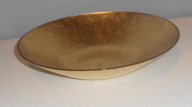 Image 2 of Gold Glass Bowl