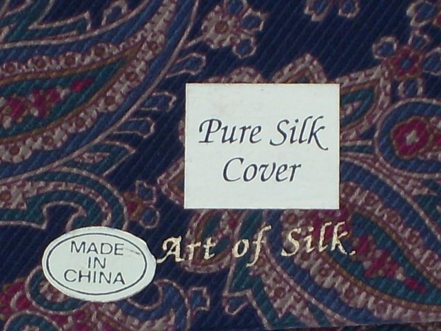 Image 4 of ART OF SILK Silk Paisley Notebook NEW!