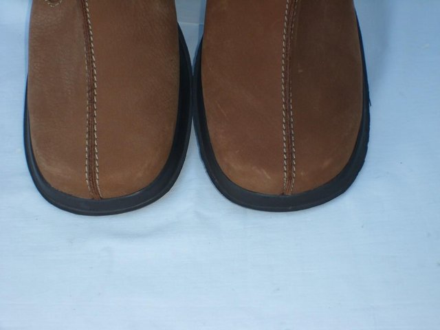 Image 4 of BREVITT Tan Suede Slip On Shoes NEW – Size 5/38