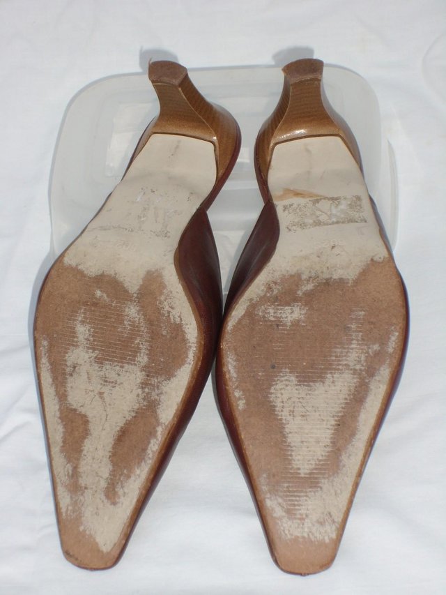 Image 5 of JONES BOOTMAKER Brown Leather Mule Shoes – Size 5/38