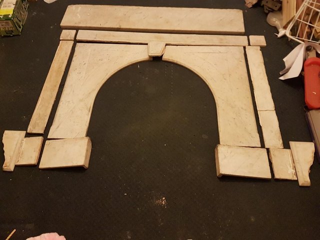Image 2 of Marble Fire Surround & Cast Iron Fire surround & Accessories