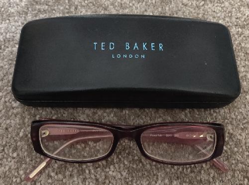 Preview of the first image of Ted Baker Razor fish Full Rim Glasses With Case & Cloth.