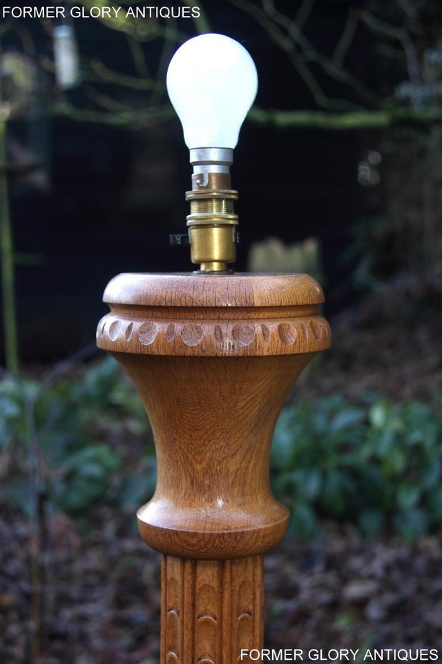 Image 23 of A NIGEL RUPERT GRIFFITHS MONASTIC CARVED OAK STANDARD LAMP