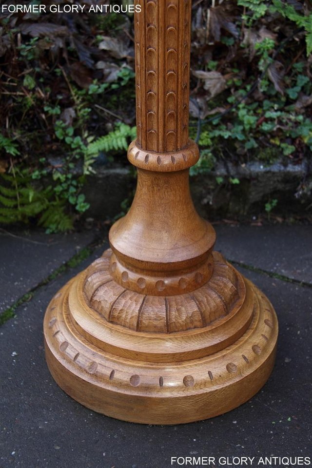 Image 29 of A NIGEL RUPERT GRIFFITHS MONASTIC CARVED OAK STANDARD LAMP