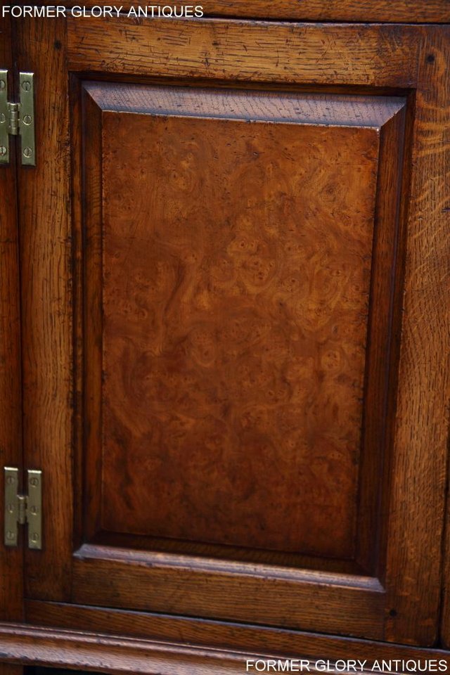 Image 57 of A TITCHMARSH AND GOODWIN SOLID OAK ELM DRINKS WINE CABINET