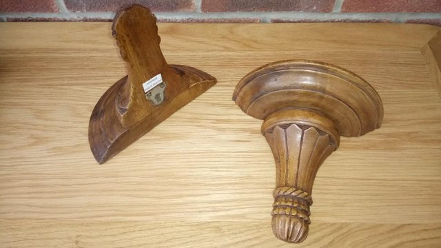 Image 2 of Wooden Wall Holders for Ornaments, Etc.