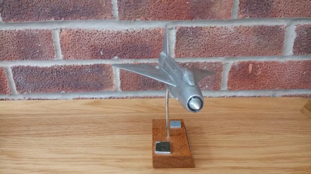 Image 3 of English Electric Lightning F6 Model on Wooden Stand