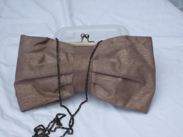 Image 4 of ACCESSORIZE Snap Top Bow Handbag/Clutch